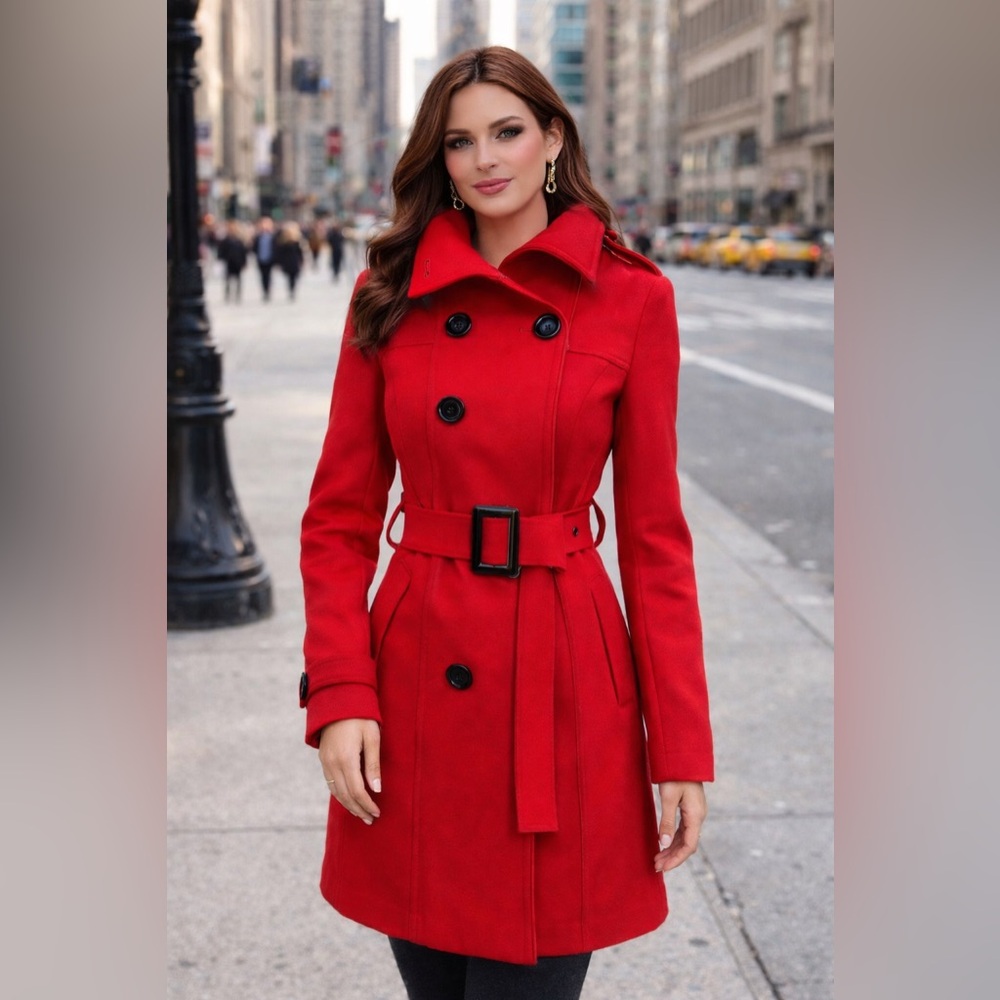 Vintage Louie Louie Red Wool Blend Jacket